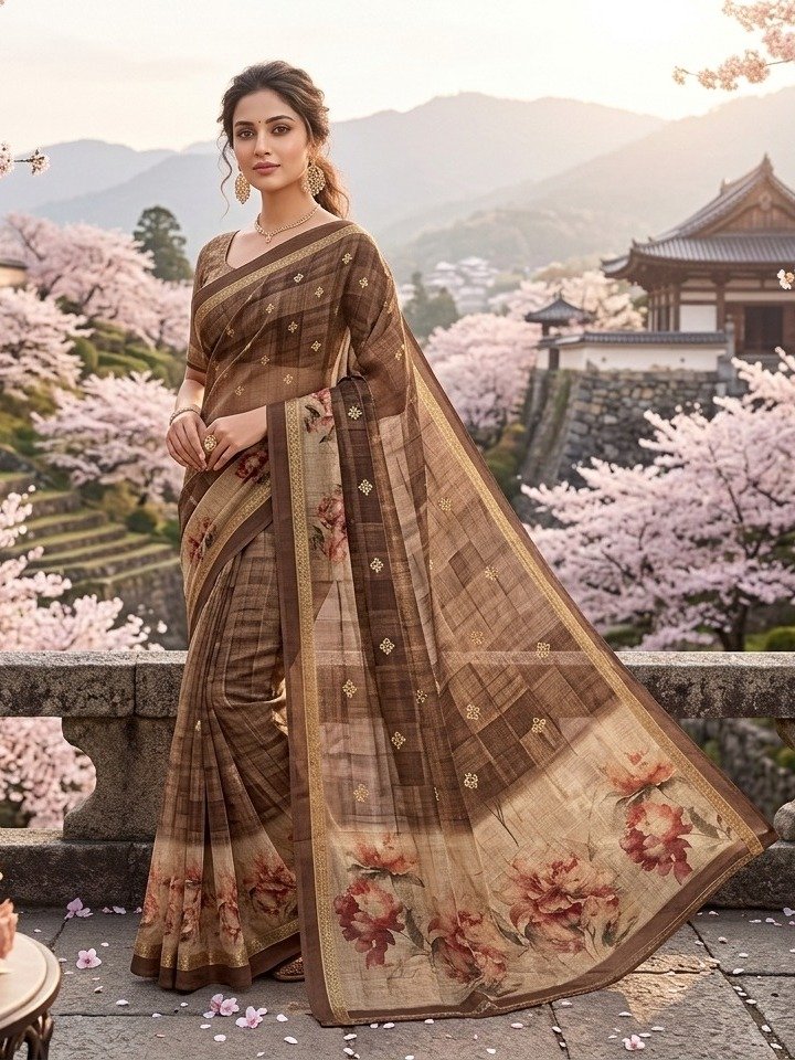  Kanjivaram-style silk blend saree