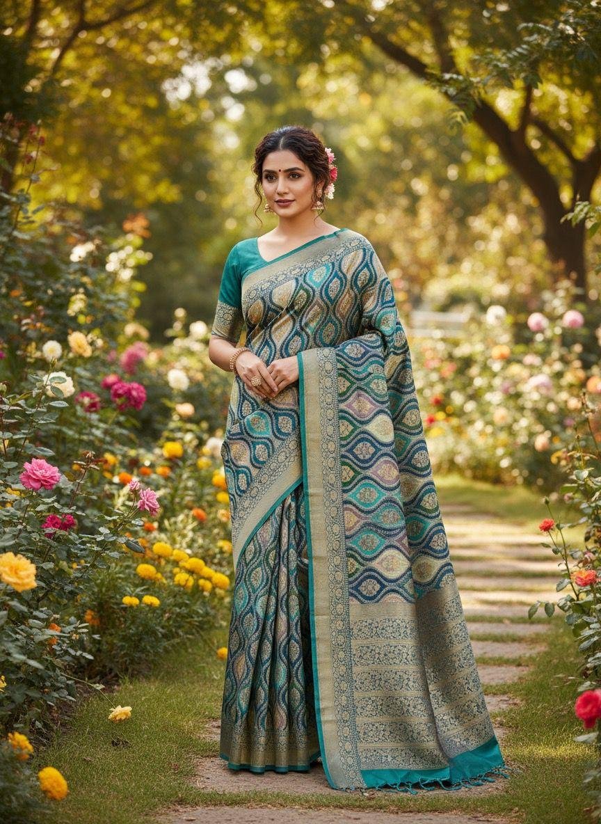 MULTI COLOR SILK SAREE