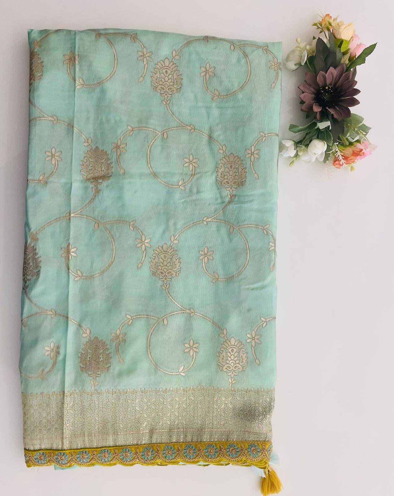 SKY BLUE SAREE