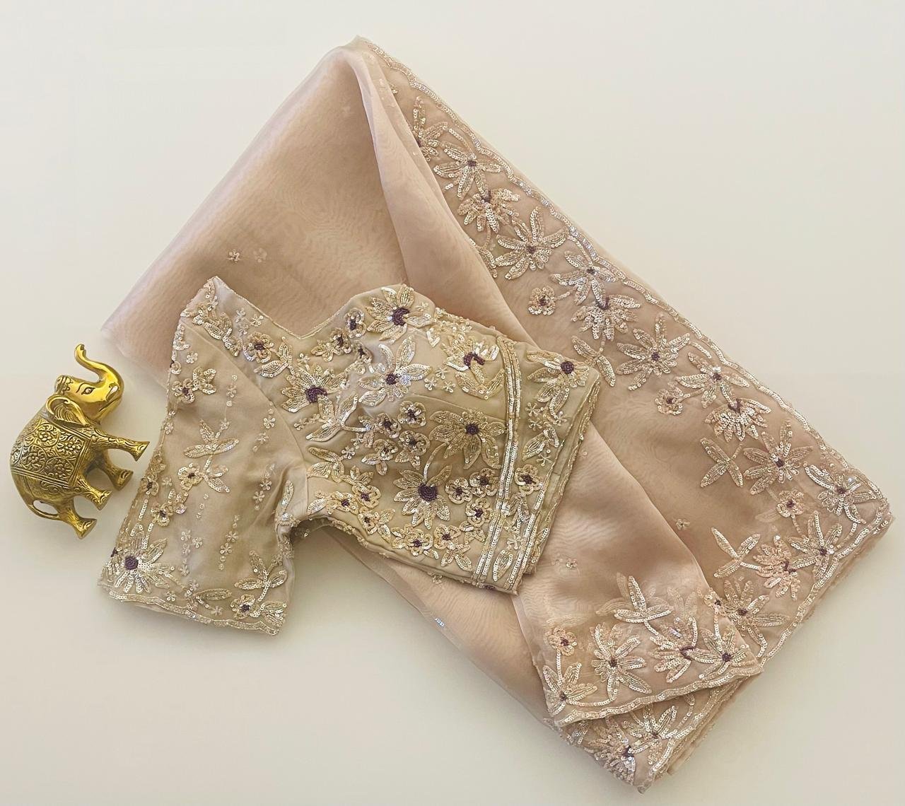 LIGHT PEACH WITH BLOUSE
