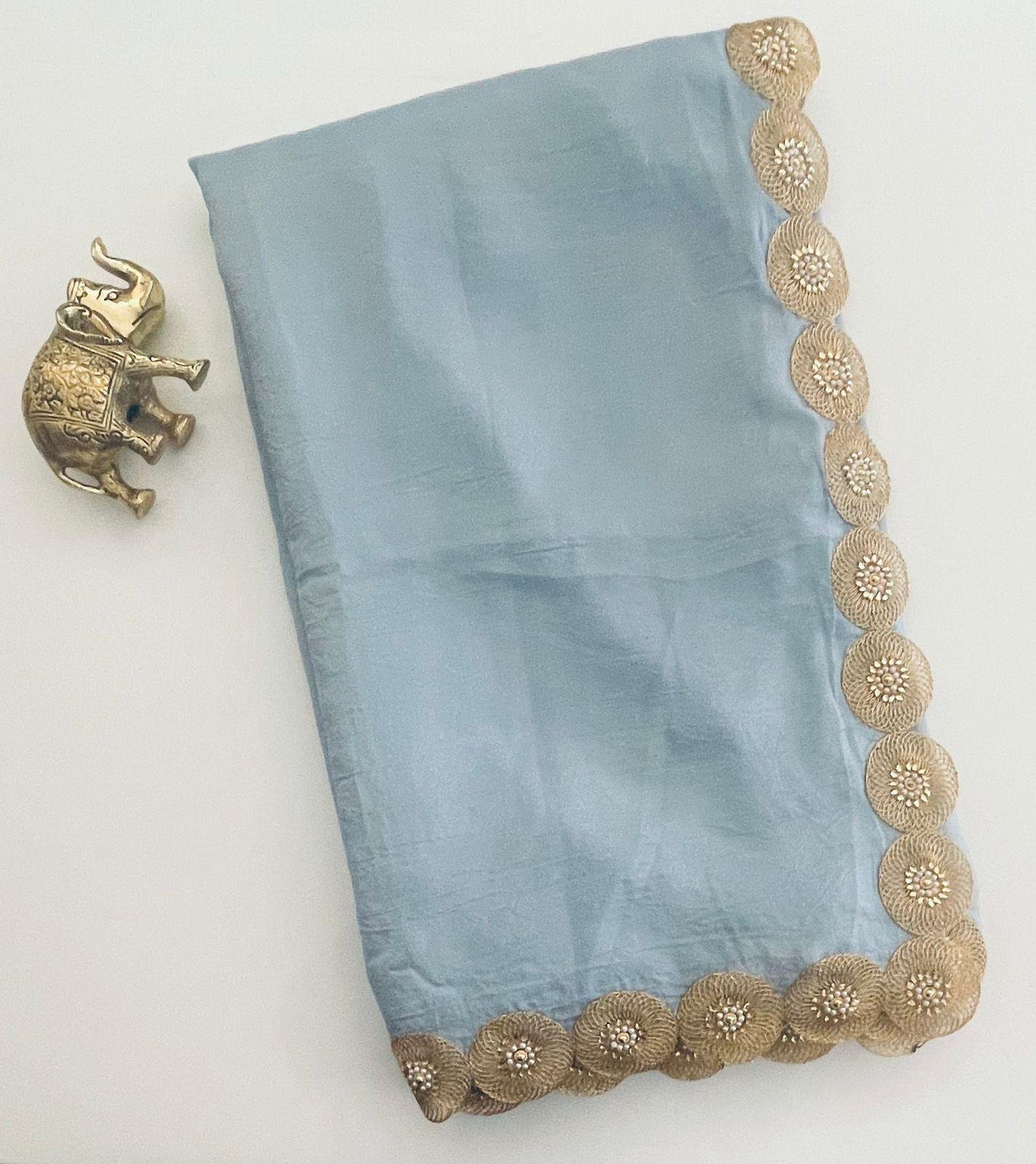 SKY BLUE SAREE