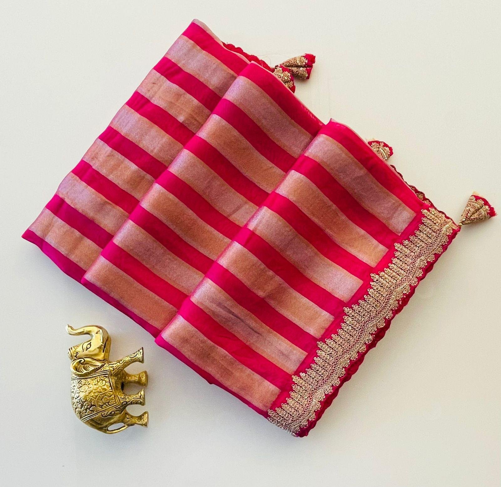 RANI PINK SAREE