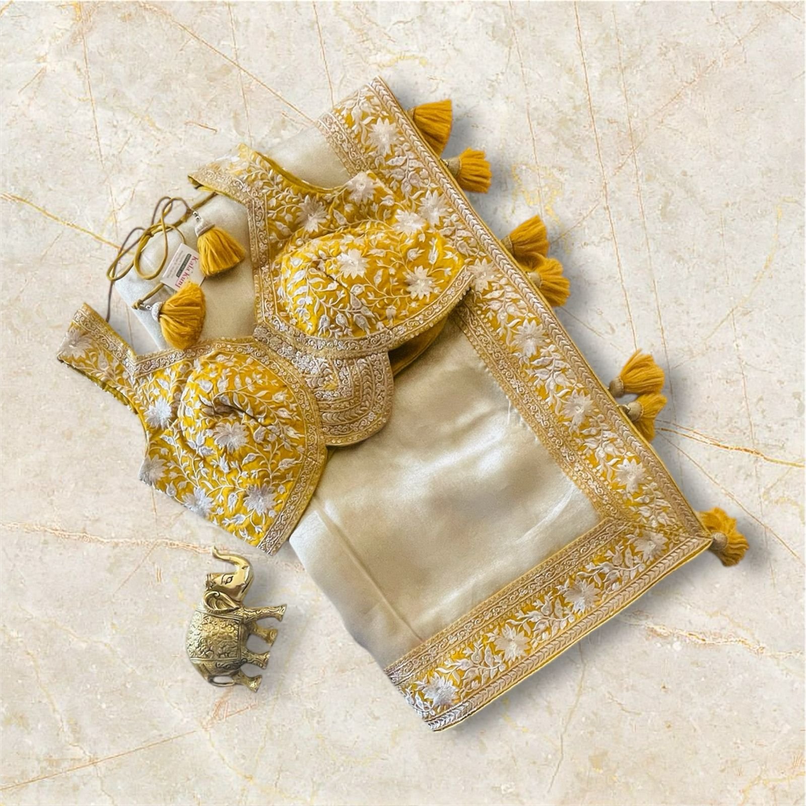 PARTY WEAR TISSUE SAREE
