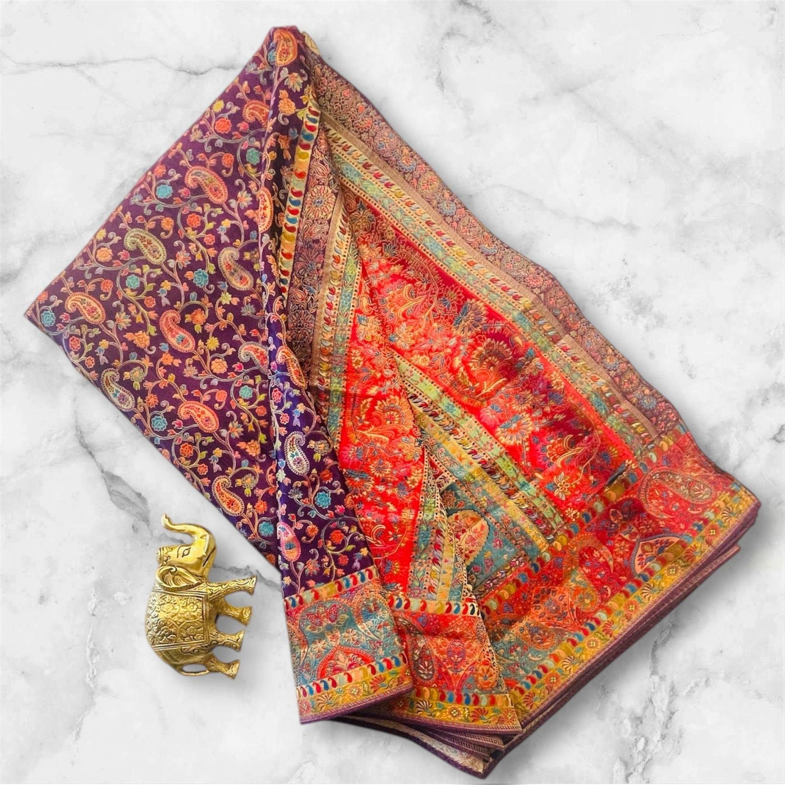 KALANKARI SAREE PARTY WEAR