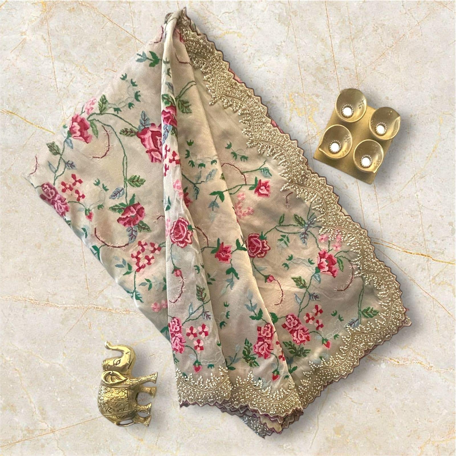 PARTY WEAR EMDROIDERY SAREE