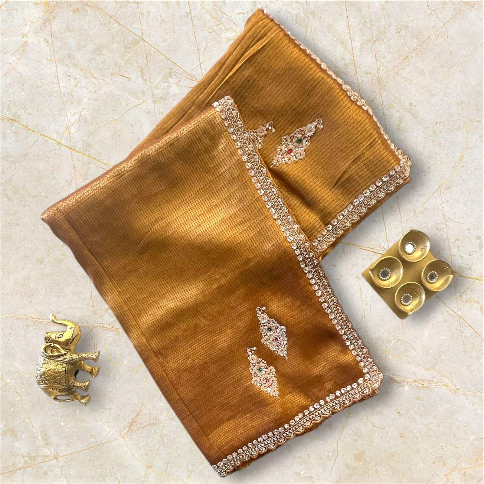 BANARES MEENAKARI SILK SAREE