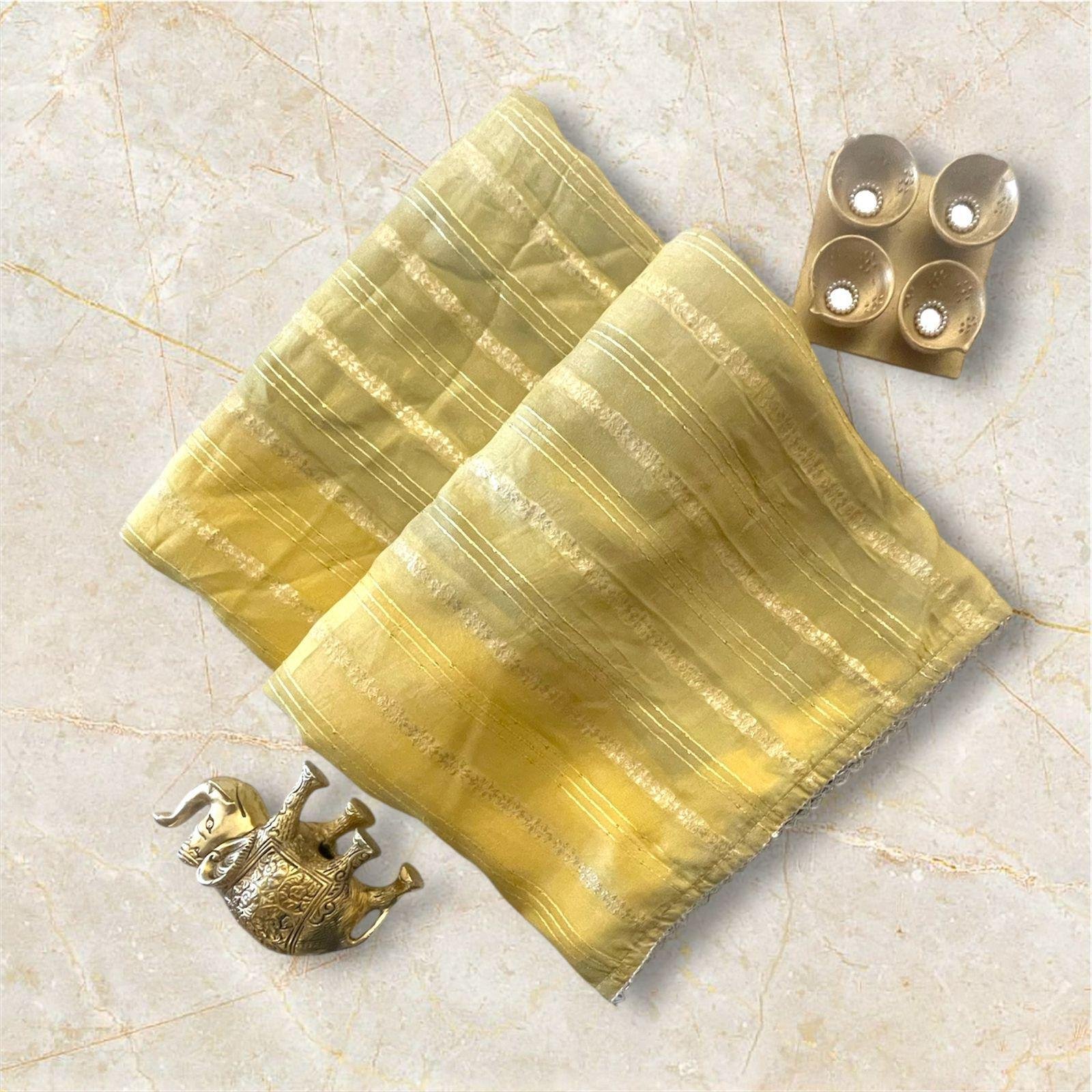 YELLOW MUNGA SILK SAREE
