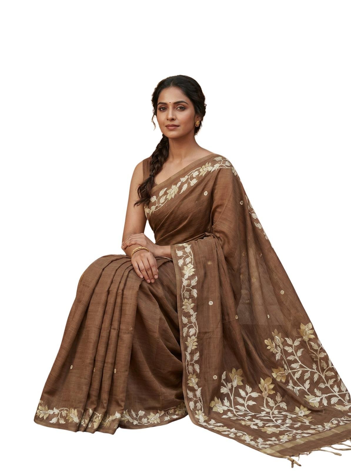 HANDLOOM CHANDERI SILK SAREE