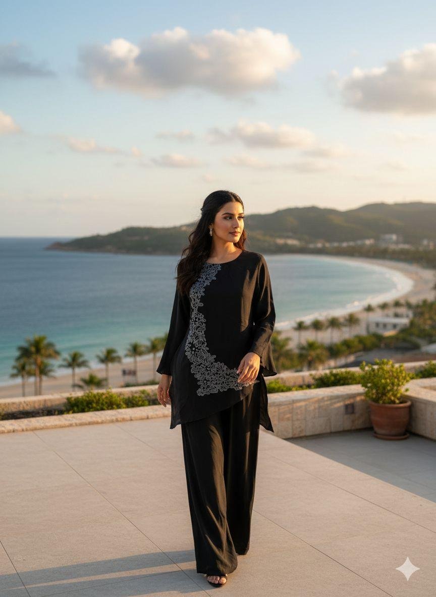 black co-ord set