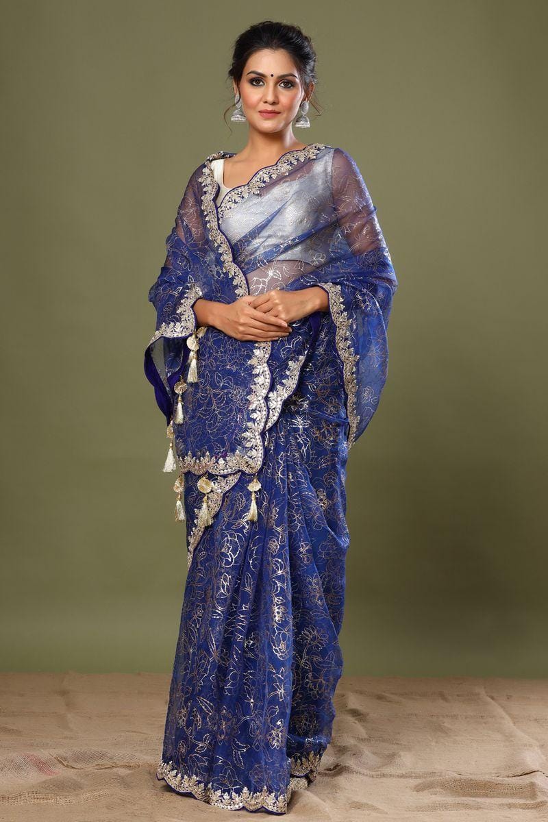 HOW ARE HAND-PAINTED ORGANZA SAREES MADE IN SOUL SPECTRUM?