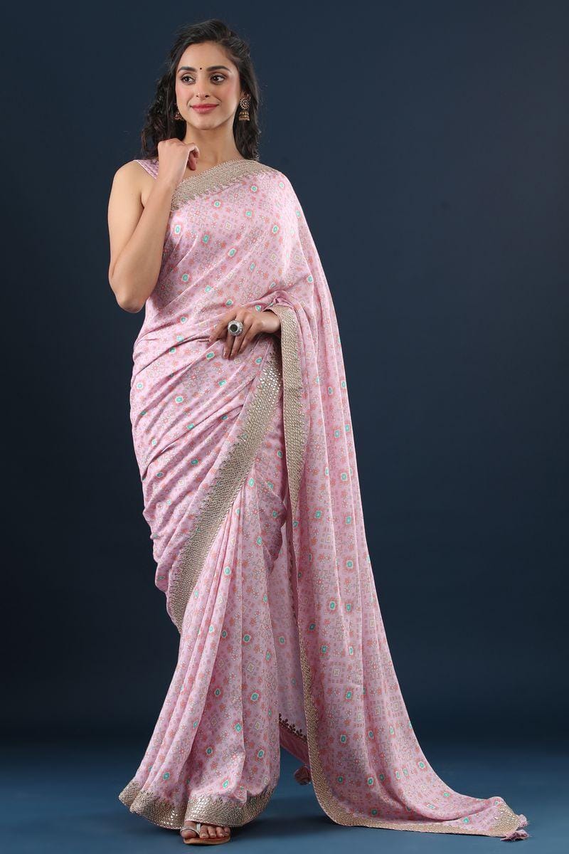 Blue and pink silk saree | Bridal sarees south indian, Wedding saree blouse  designs, Saree blouse designs