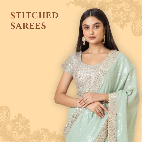 stiched sarees
